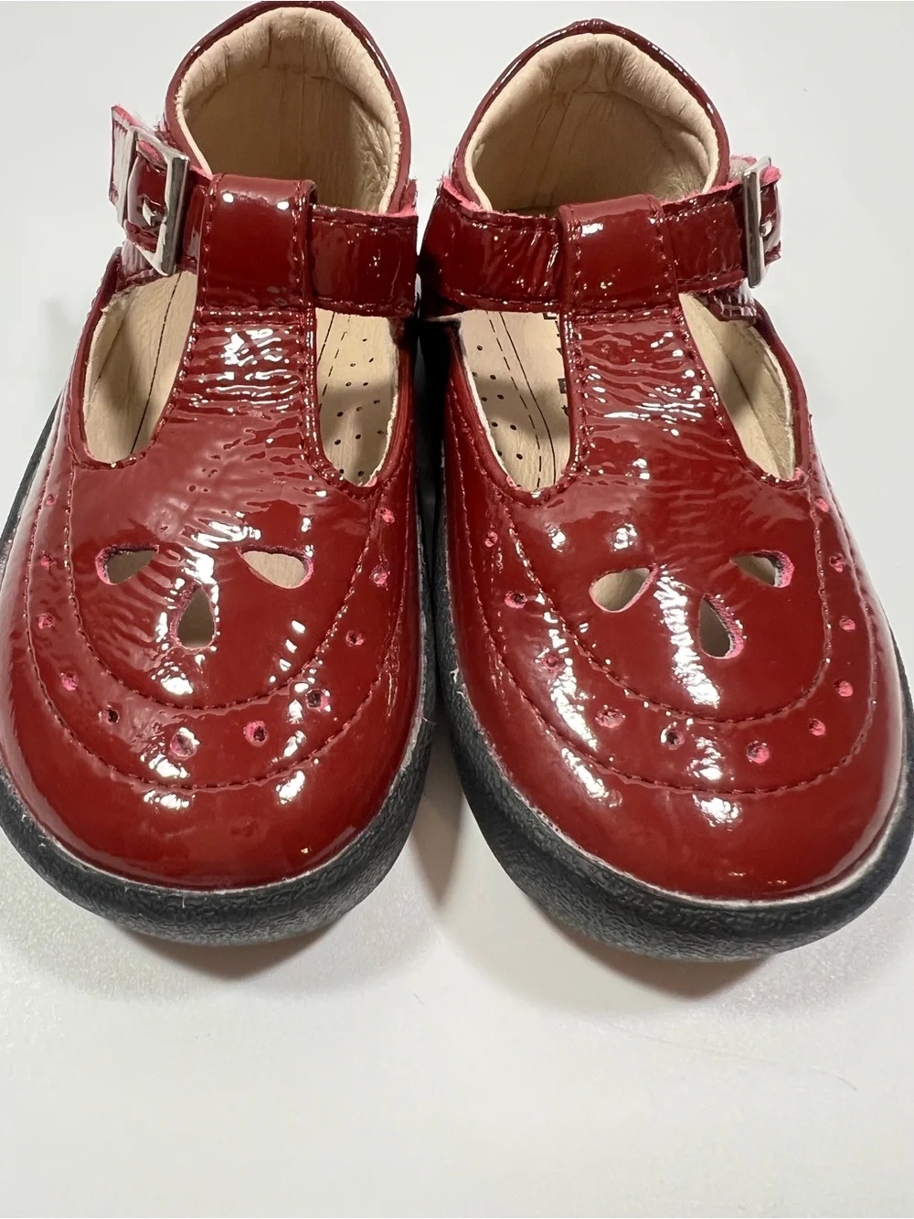Old Soles Patent Leather Mary Jane Shoes Toddler Girls 24 (US 8) Red